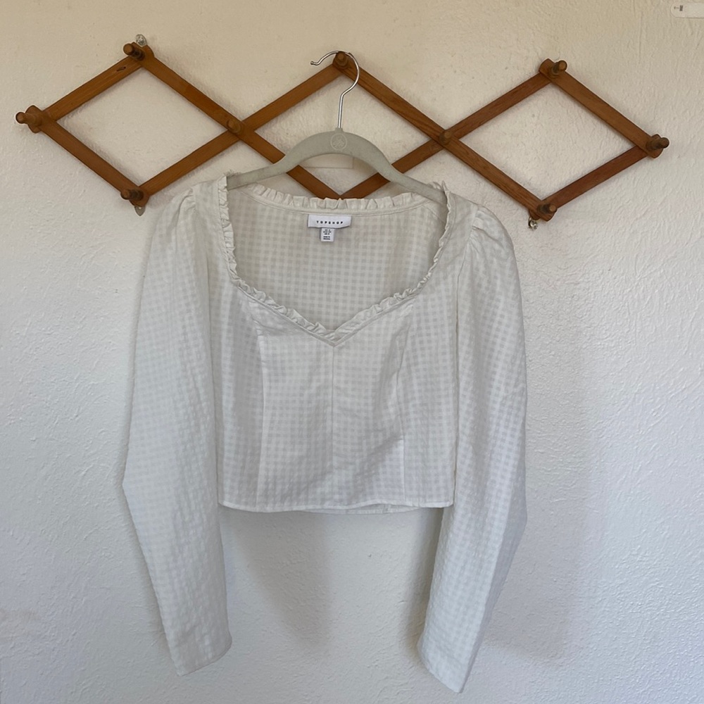 Topshop Cropped Blouse